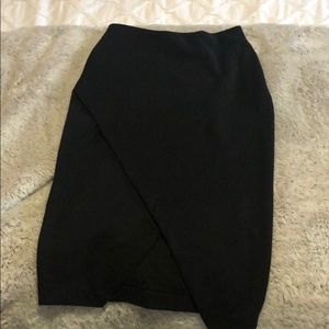 H&M black a symmetrical pencil skirt!